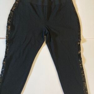Philosophy womens pull on black pants